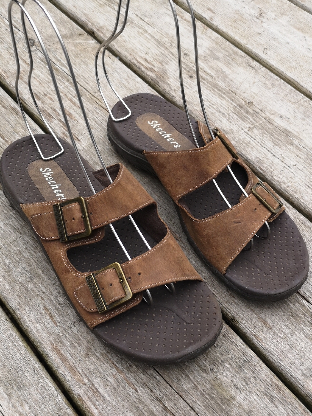 Skechers slip-on leather sandals
